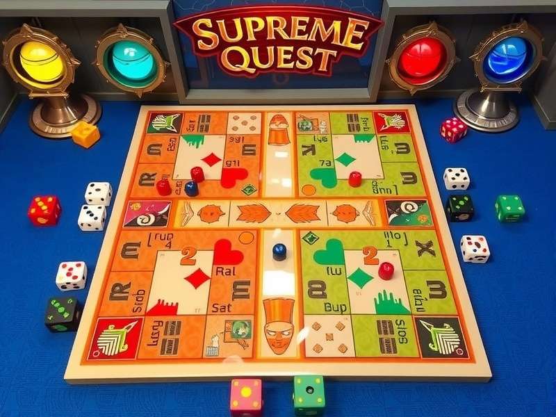 Ludo Supreme Quest Game Board